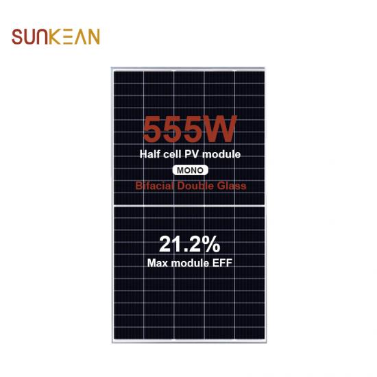 Bảng điều khiển năng lượng mặt trời hai mặt 210 555W
