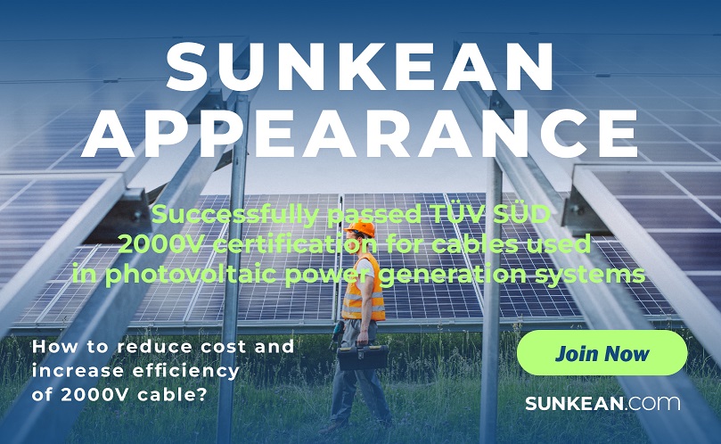 SUNKEAN đạt chứng nhận TÜV Süd về cáp 2000V cho hệ thống phát điện PV
    